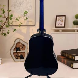 Professional Blue J-45 Acoustic Guitar with 6 Strings and Printed Protective Board. Spruce Top Is Suitable As A Holiday Gift for Free Shipping