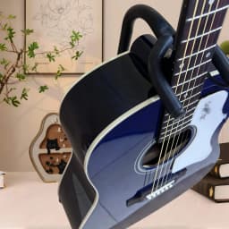 Professional Blue J-45 Acoustic Guitar with 6 Strings and Printed Protective Board. Spruce Top Is Suitable As A Holiday Gift for Free Shipping