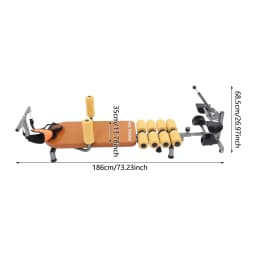 Electric Stretching Bench, Adjustable Back Stretching Machine with Remote Control & 8 Gears Length for Neck Back Relief