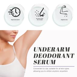 50ML Underarm Deodorant Cream Moisturizing Smoothing Skin Refreshing Improve Skin Texture Non-sticky Glowing Body Antiperspirant Balm for All Skin Types