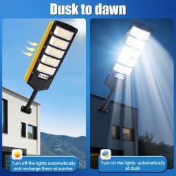 2026 New High-Power Solar Street Light, 560 High-brightness Lamp Beads, Motion Sensor Auto-on, Wide-angle Illumination. 2500LM, Over 10 Hours Runtime. Perfect For Parking Lots, Yards And Streets. Ideal Gift For Family And Friends.
