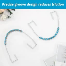 1 Pair Dental Fake Braces Temporary Tooth Decoration Colorful Metal Bracket Ligature Ties Dental Tool With Hook With Metal Wires