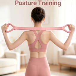 Figure 8 Silicone Resistance Band Shoulder Opener Elastic Stretching Band for Yoga Fitness Home Workout