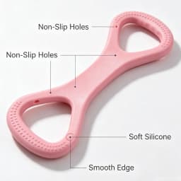 Figure 8 Silicone Resistance Band Shoulder Opener Elastic Stretching Band for Yoga Fitness Home Workout