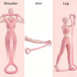 Figure 8 Silicone Resistance Band Shoulder Opener Elastic Stretching Band for Yoga Fitness Home Workout