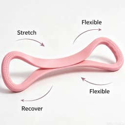 Figure 8 Silicone Resistance Band Shoulder Opener Elastic Stretching Band for Yoga Fitness Home Workout