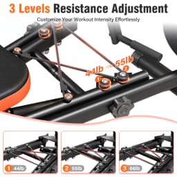 Foldable Home Hip Trainer Machine Dual-Motion Inner & Outer Thigh Sculptor, Unisex Home Gym Equipment for Home Workout