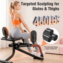 Foldable Home Hip Trainer Machine Dual-Motion Inner & Outer Thigh Sculptor, Unisex Home Gym Equipment for Home Workout