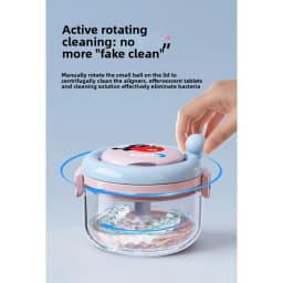Dopamine Braces Storage Box, Denture Cleaning Box, Manual Drain Box, Portable Braces Storage At Home