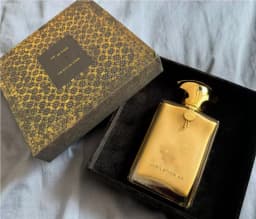 Jubilation 40, a luxurious golden fragrance with rich warm notes. Elegant bottle design, perfect for special occasions, gifts and personal collection.