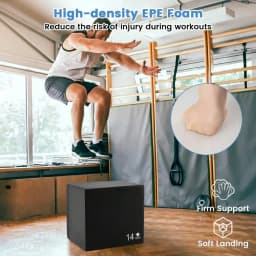 3-In-1 Plyometric Jump Box Jumping Training & Conditioning Jump Box Plyo Box
