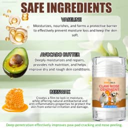 Pet Topical Care Cream, For Nose and Paw Care, Gentle, Fresh, Odorless, Safe and Effective.
