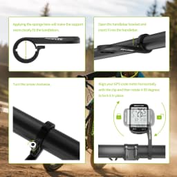 Bikevee Universal GPS Bicycle Computer Adapter Base Replacement Part Out-Front Mount Adapter Wireless Bike Computer Speedometer Odometer Stand Compatible Garmin Bryton Wahoo Magene Cyclami iGPSPORT