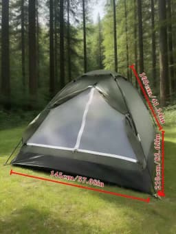 A large tent for 2-3 people, suitable for outdoor camping, travel, hiking, picnics, fishing, easy to set up, sun-proof, portable, and suitable for home use