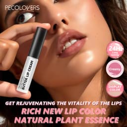 6PCS/SET Butter Lip Cream Gloss, Glossy, Silky, Hydrating, High Shine Finish, Rich Color, Lightweight Non Sticky, 6 Assorted Daily Nude Shades, Smooth Applicator Wand, Long Wear Liquid Lip Makeup Kit for Daily Casual Lip Styling & Makeup Beginners