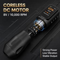 Elf PRO Adjustable Stroke Wireless Tattoo Pen Machine Motor Wireless Tattoo Battery Pen For Lining Shading Tattoo Cartridge Needles