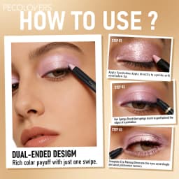 20PCS/SET Dual Tip Eyeshadow Pencil,Silky Cream,Fade Resistant Wear,Assorted Neutral Bright Color Shades,Low Powder Fallout,Simple One Step Application,Compact Storage Kit For Makeup Starters Daily Eye Styling