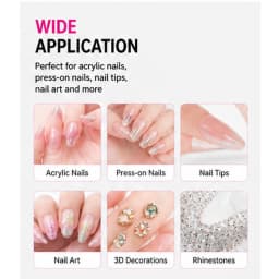 3g Semi-Solid Press On Nail Glue, No UV Lamp Low Whitening Nail Patch Adhesive