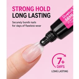 3g Semi-Solid Press On Nail Glue, No UV Lamp Low Whitening Nail Patch Adhesive