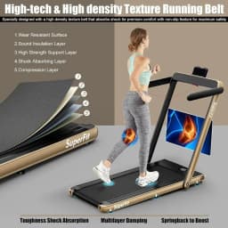 Space-Saving 2-in-1 Electric Treadmill with 2.25HP, Desk Compatibility, Remote & App Control, Ideal for Walking or Home Office