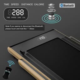 Space-Saving 2-in-1 Electric Treadmill with 2.25HP, Desk Compatibility, Remote & App Control, Ideal for Walking or Home Office