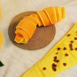 Soft Croissant Dog Toy Dog Training Bite Resistant Dog Treat Dispenser Mental Stimulation Puppy Puzzle Toy Feeding Activity
