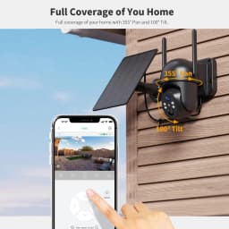 4G LTE Cellular Solar Surveillance Camouflage Security Camera – 2K HD Video 360° View,No WiFi, Remote APP Controlled,Waterproof,MotionActivated, NightVision, 4G Data Card Included