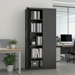 Metal Garage Storage Cabinet With 2 Doors And 4 Adjustable Shelves - 72"/70" Steel Lockable File Cabinet,Locking Tool Cabinets For Office,Home,Garage,Gym,School
