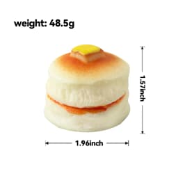 Soft Squishy Simulated Pancake Shaped Stress Ball ADHD Toy Squeeze Stress Relief Balls Office Toys for Releasing Pressure
