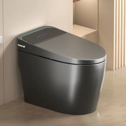 Unique Smart Toile, One Piece Toilet with Bidet Built In,Intelligent Toilet Auto Open/Close Seat. Bidet toilet with Dryer and Warm Water.Gray