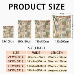 Vintage Patchwork Plaid Heart Floral Print Flannel Throw Blanket Country Cottage Farmhouse Multi‑Pattern Soft Lightweight Plush Blanket for Sofa Couch Bed Home Decor