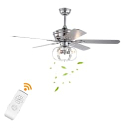 52-Inch Ceiling Fan with Light Remote Control Included Energy Efficient Reversible 3-Speed Motor Indoor Ceiling Fan Light Kit