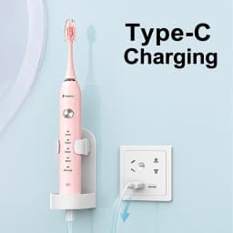 Electric Toothbrush 38000 VPM 5 Cleaning Modes Rechargeable with 11 Replacement Heads 2 Min Smart Timer Waterproof Adult Oral Care