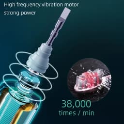 Electric Toothbrush 38000 VPM 5 Cleaning Modes Rechargeable with 11 Replacement Heads 2 Min Smart Timer Waterproof Adult Oral Care