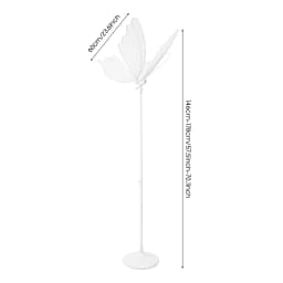 2 Pcs Butterfly Wedding LED Floor Lamp US Plug 110V 30‑35W Adjustable Height Ceiling & Floor Mount Romantic Wedding Aisle Decor Light