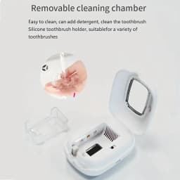 Toothbrush Cleaner, USB Rechargeable Holder Box, universal Electric and Manual Toothbrush, Portable and lightweight Travel Essential, Bathroom Camping Home Daily Cleaning Protection, Ideal Gift for Christmas, Thanksgiving, Halloween.