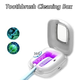 Toothbrush Cleaner, USB Rechargeable Holder Box, universal Electric and Manual Toothbrush, Portable and lightweight Travel Essential, Bathroom Camping Home Daily Cleaning Protection, Ideal Gift for Christmas, Thanksgiving, Halloween.