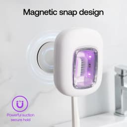 Toothbrush Cleaner, USB Rechargeable Holder Box, universal Electric and Manual Toothbrush, Portable and lightweight Travel Essential, Bathroom Camping Home Daily Cleaning Protection, Ideal Gift for Christmas, Thanksgiving, Halloween.