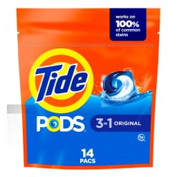 ICUTE-Tide PODs Laundry Detergent, 14 Count, Original Scent, 3-in-1 Stain Remover, Odor Fighter, Color Protector, Concentrated Laundry Soap Pacs,Fast Delivery