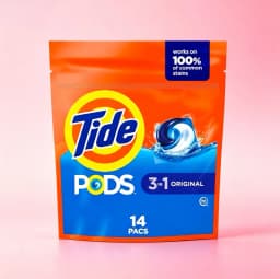 ICUTE-Tide PODs Laundry Detergent, 14 Count, Original Scent, 3-in-1 Stain Remover, Odor Fighter, Color Protector, Concentrated Laundry Soap Pacs,Fast Delivery