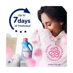April Fresh HE Compatible Liquid Fabric Softener - 44 fl oz for Laundry Softening and Care