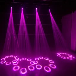2PCS Beam Spot 120W Mini LED Moving Head Lighting with DMX512 8 Rotating Prisms DJ Bar Strobe Stage Effect