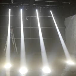2PCS Beam Spot 120W Mini LED Moving Head Lighting with DMX512 8 Rotating Prisms DJ Bar Strobe Stage Effect