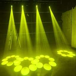 2PCS Beam Spot 120W Mini LED Moving Head Lighting with DMX512 8 Rotating Prisms DJ Bar Strobe Stage Effect