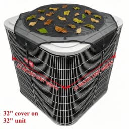 (32' X 32') Universal Outdoor Air Conditioner Cover 32x32 Inch - Your AC Unit Width Is 32 Inch'(Or Smaller)All-Season Waterproof