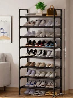 1 Multi-Layer Simple Shoe Rack, Multifunctional Large-Capacity Storage Rack, Easy To Load And Unload, Save Space, Home Organizat