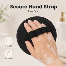 4pcs Black Exfoliating Bath Scrubber Body Scrubber Shower Back Scrubber Bath Massage Pad Dead Skin Remover Cleaning Tool