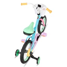 JOYSTAR Macaroon 12-18 Inch Kids Bike for 2-9 Years Girls | Toddler Girls Bike with Training Wheels & Basket, Rainbow Bikes, Children Bicycle