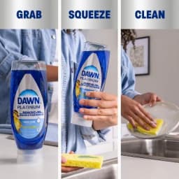 Platinum Ez Squeeze Liquid Dishwashing Liquid Wild Jasmine Scent - 24 Fl Oz, Suitable for Kitchen Utensil Cleaning and Daily Use