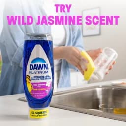 Platinum Ez Squeeze Liquid Dishwashing Liquid Wild Jasmine Scent - 24 Fl Oz, Suitable for Kitchen Utensil Cleaning and Daily Use